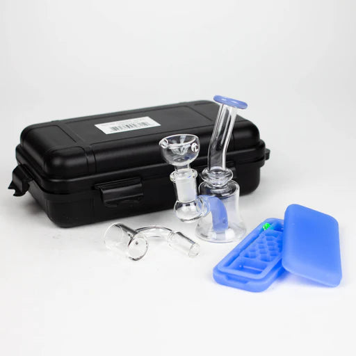 Glass Dab Smoking Rig Set 1ct #M1070 - Premium  from H&S WHOLESALE - Just $15! Shop now at H&S WHOLESALE