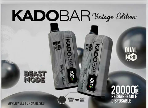 Kado Bar Vintage Edition 20,000 Puffs 5% Nic 5ct Box - Premium  from H&S WHOLESALE - Just $55! Shop now at H&S WHOLESALE